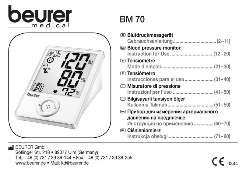 Beurer BM 70 User manual