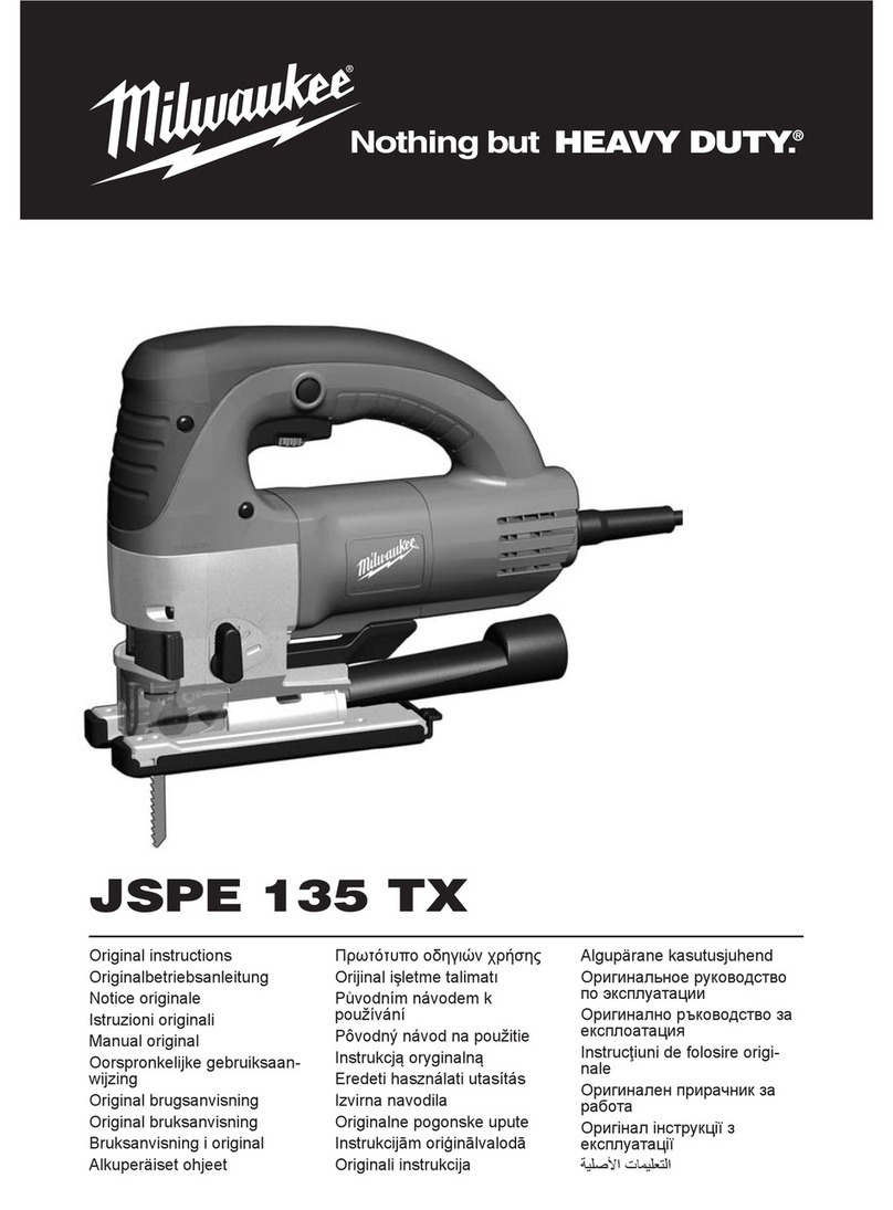 Milwaukee JSPE 135 TX Original instructions