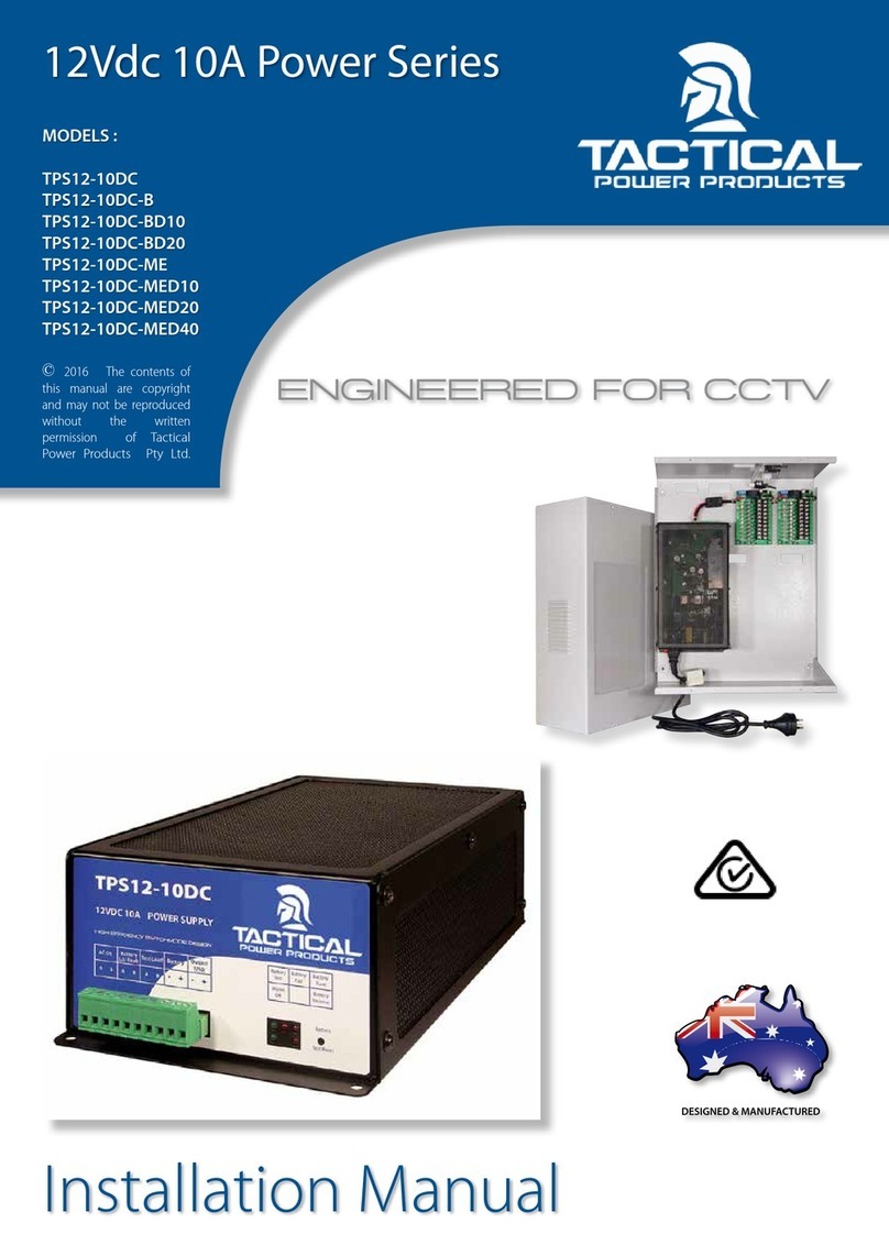 Tactical TPS12-10DC installation manual