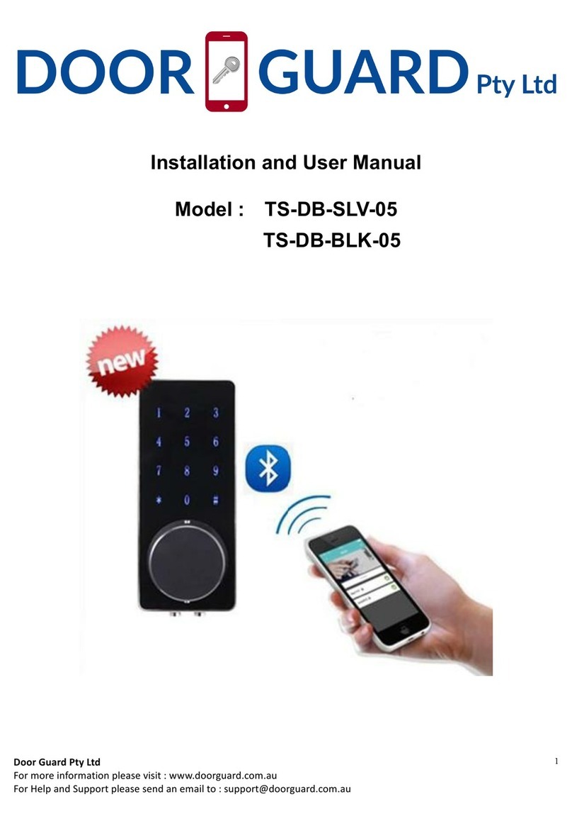 Door Guard Pty Ltd TS-DB-SLV-05 User manual