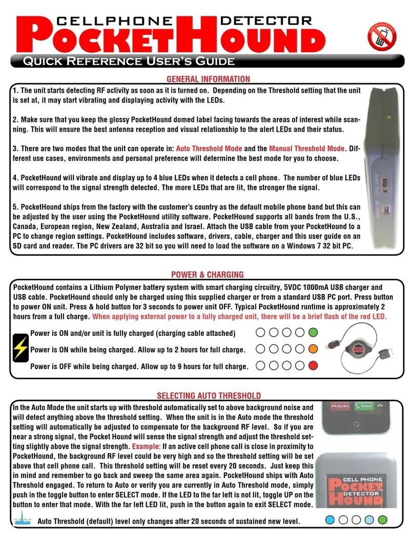Berkeley Varitronics Systems PocketHound User manual