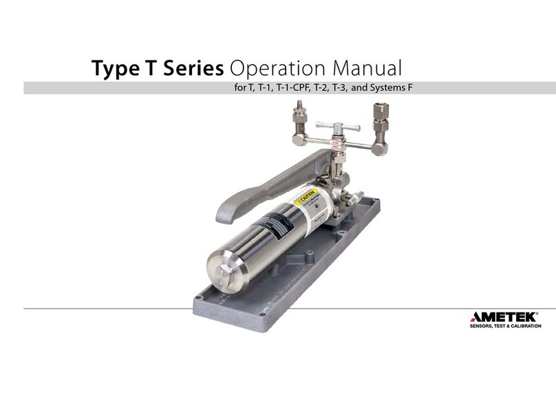 Ametek T Operation manual