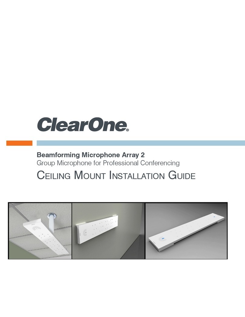 Clear One Beamforming Microphone Array 2 User manual