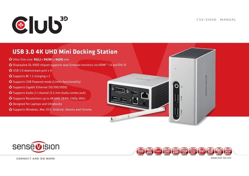 Club 3D CSV-3104D User manual