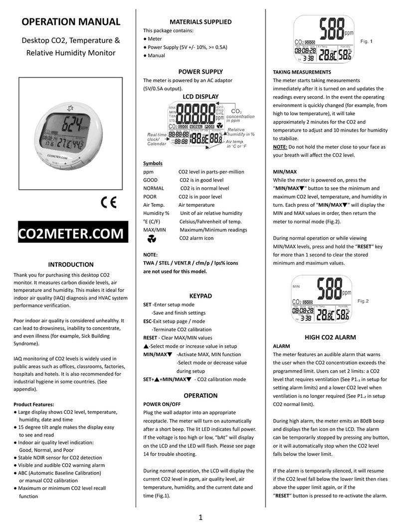 Co2meter AZ-0004 Operation manual