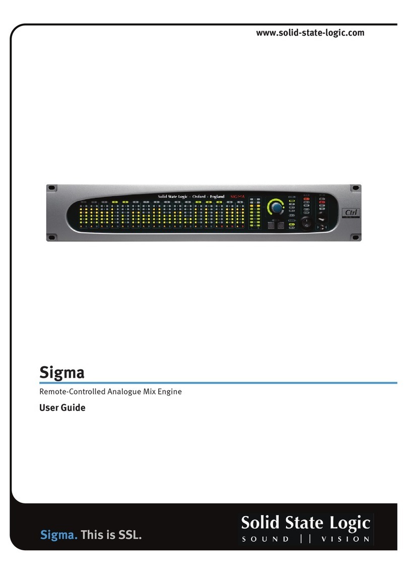 Solid State Logic Sigma User manual