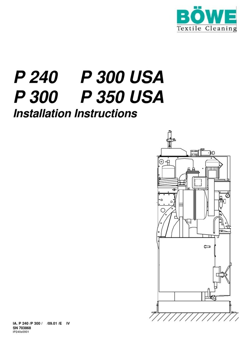 BOWE P 240 installation instructions