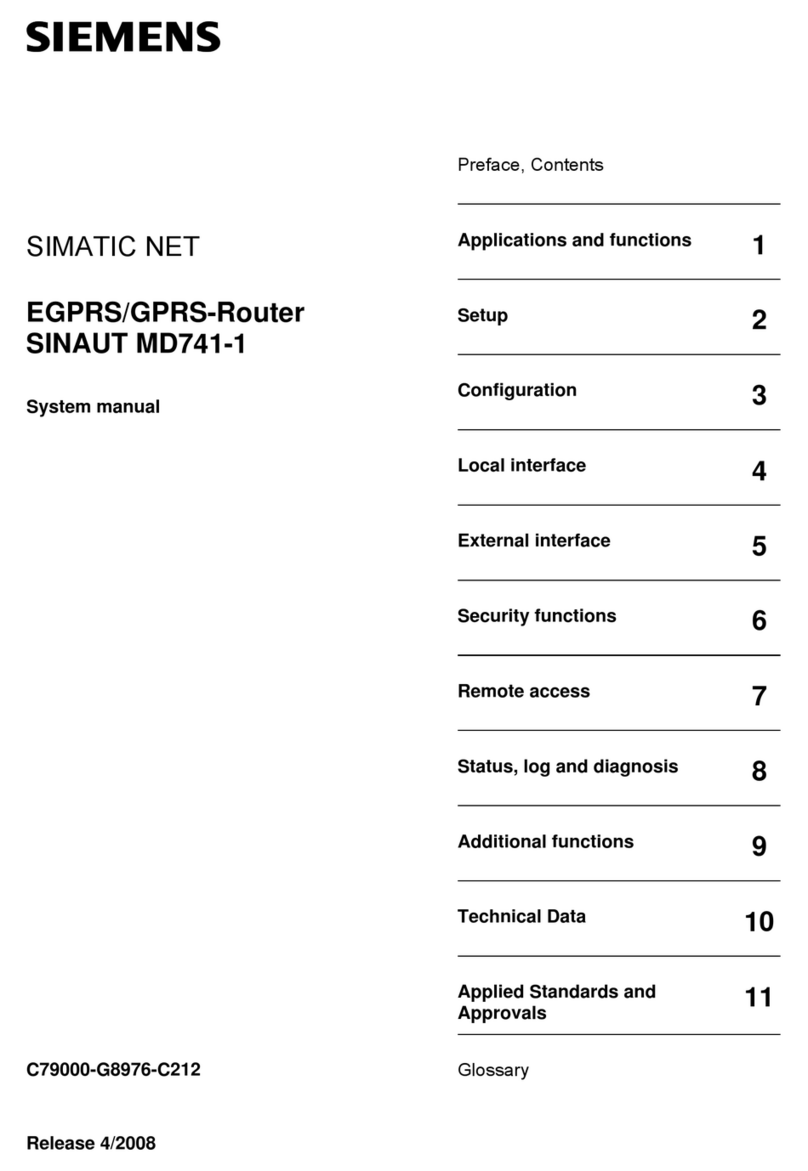 Siemens SINAUT MD741-1 User guide