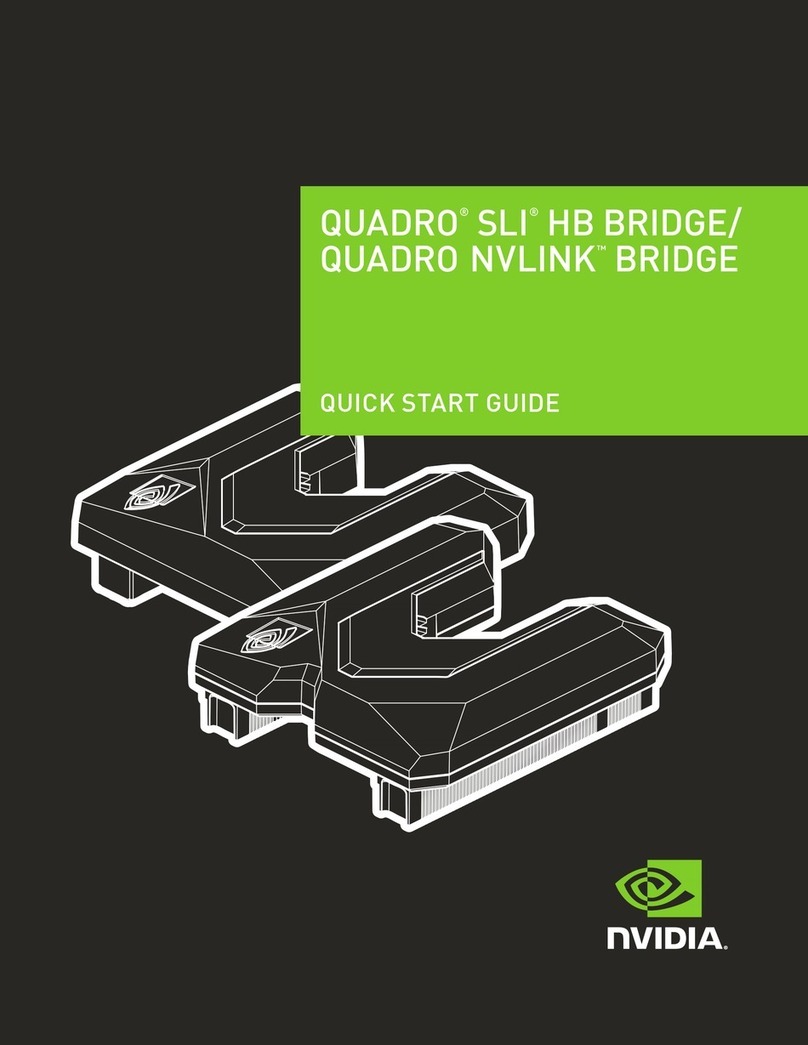 Nvidia QUADRO SLI HB BRIDGE quick start guide