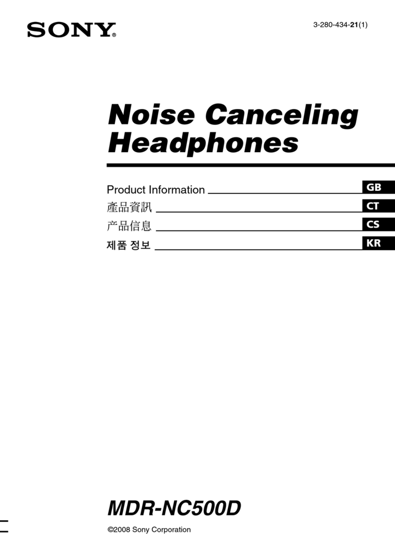 Sony DIGITAL NOISE CANCELING HEADPHONES... Product information