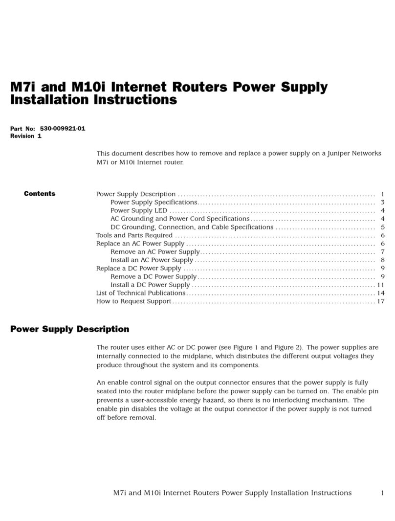 Juniper M10i installation instructions