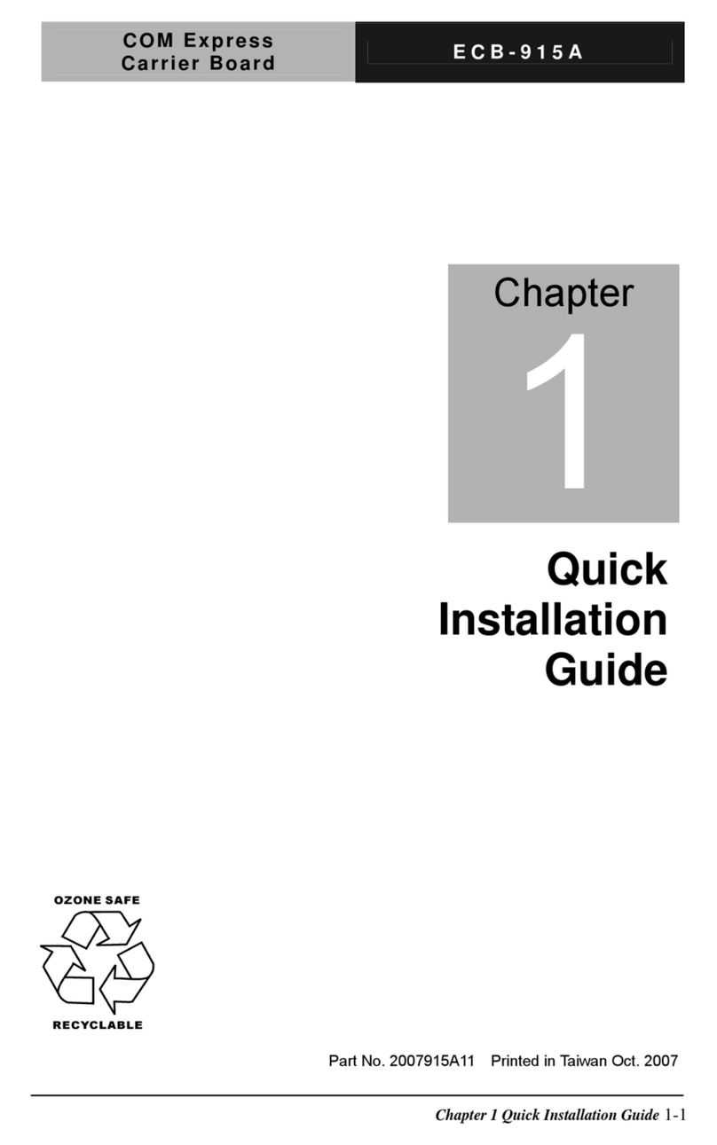 Aaeon ECB-915A Quick installation guide