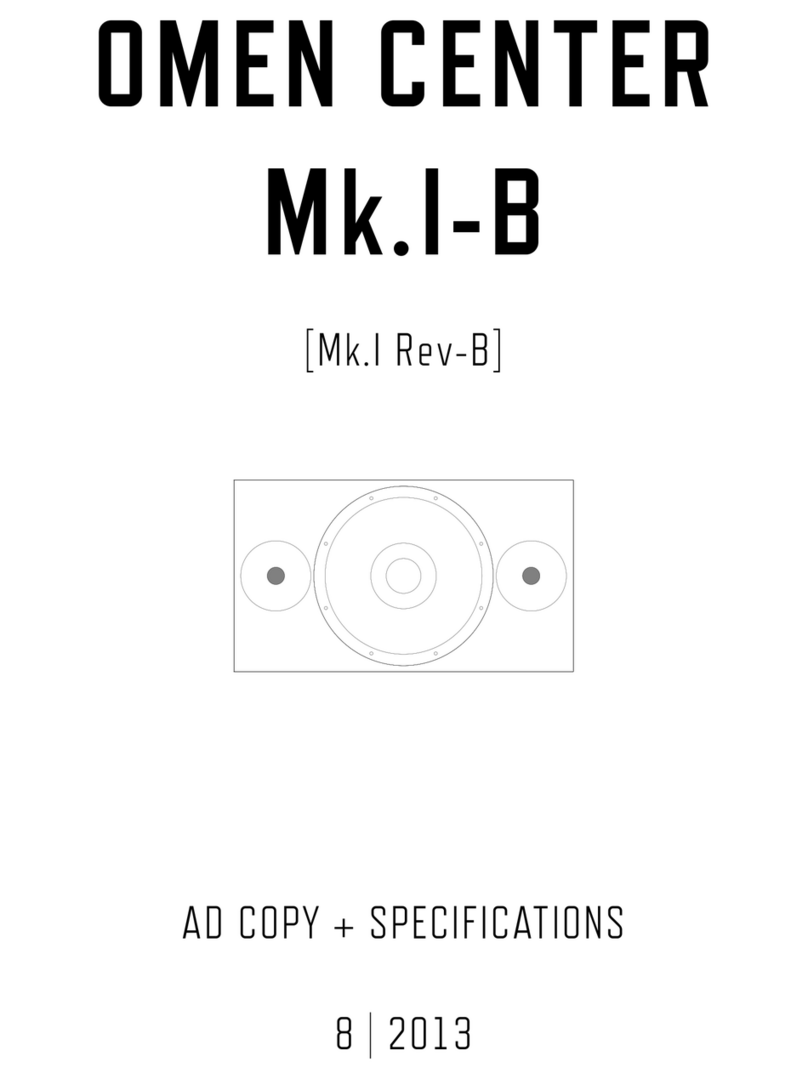 Zu Audio OMEN CENTER Mk.I-B user manual