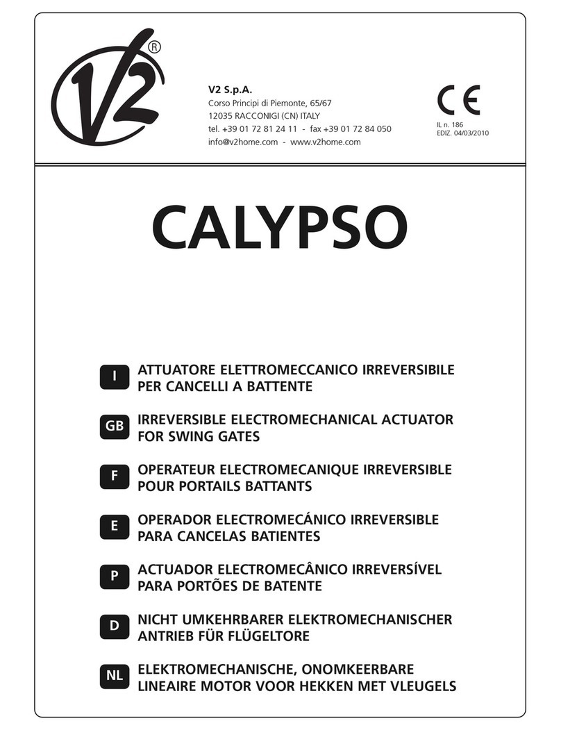 V2 Calypso 400 User manual