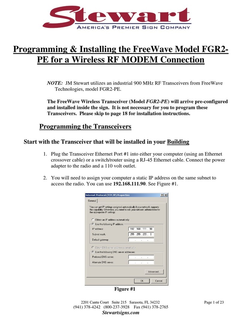 FreeWave FGR2-PE Programming & installation manual