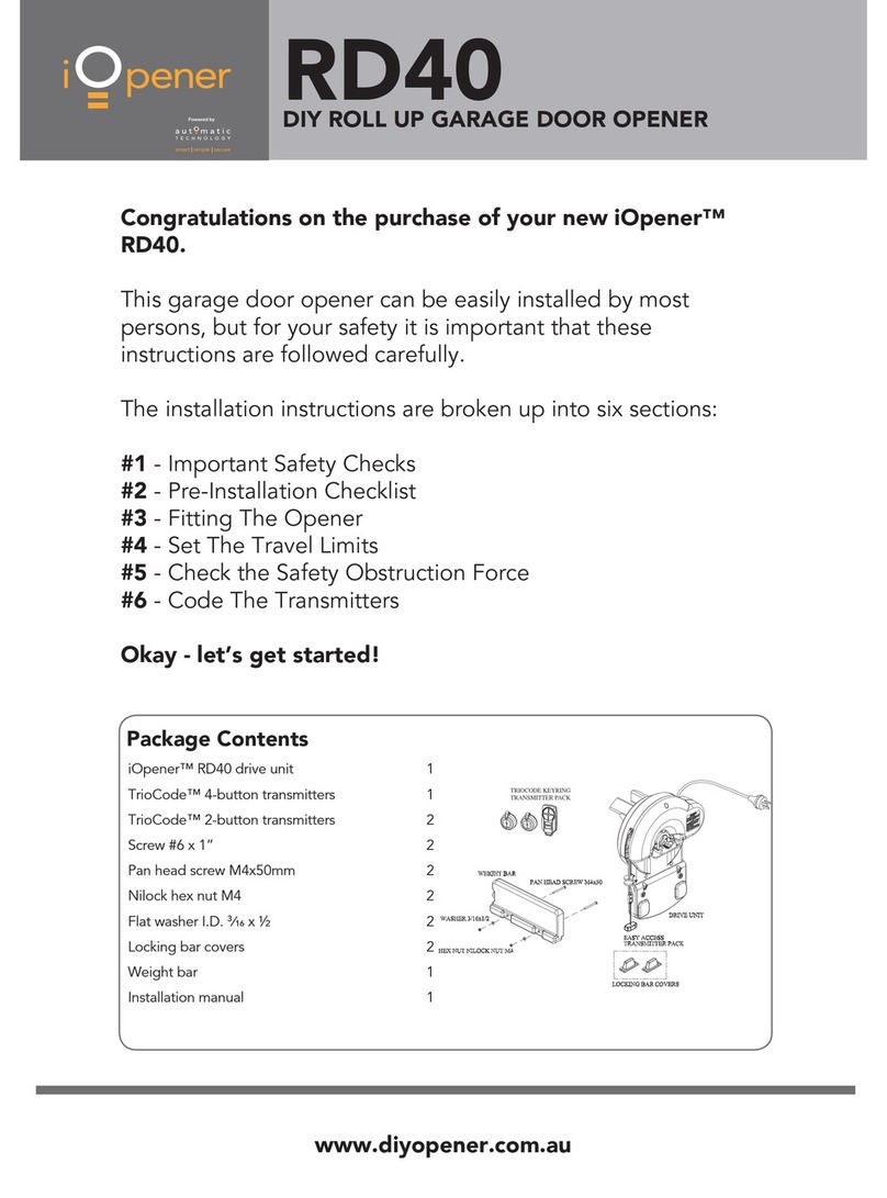 Automatic Technology iOpener RD40 User manual
