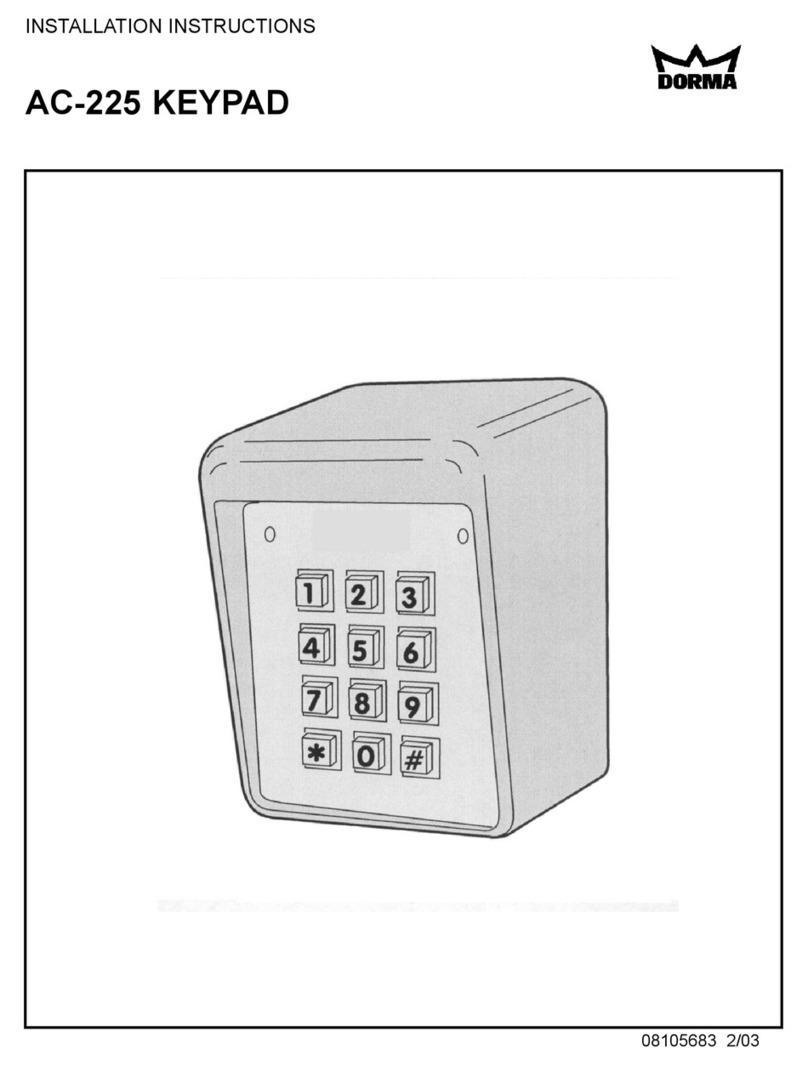 Dorma AC-225 installation instructions