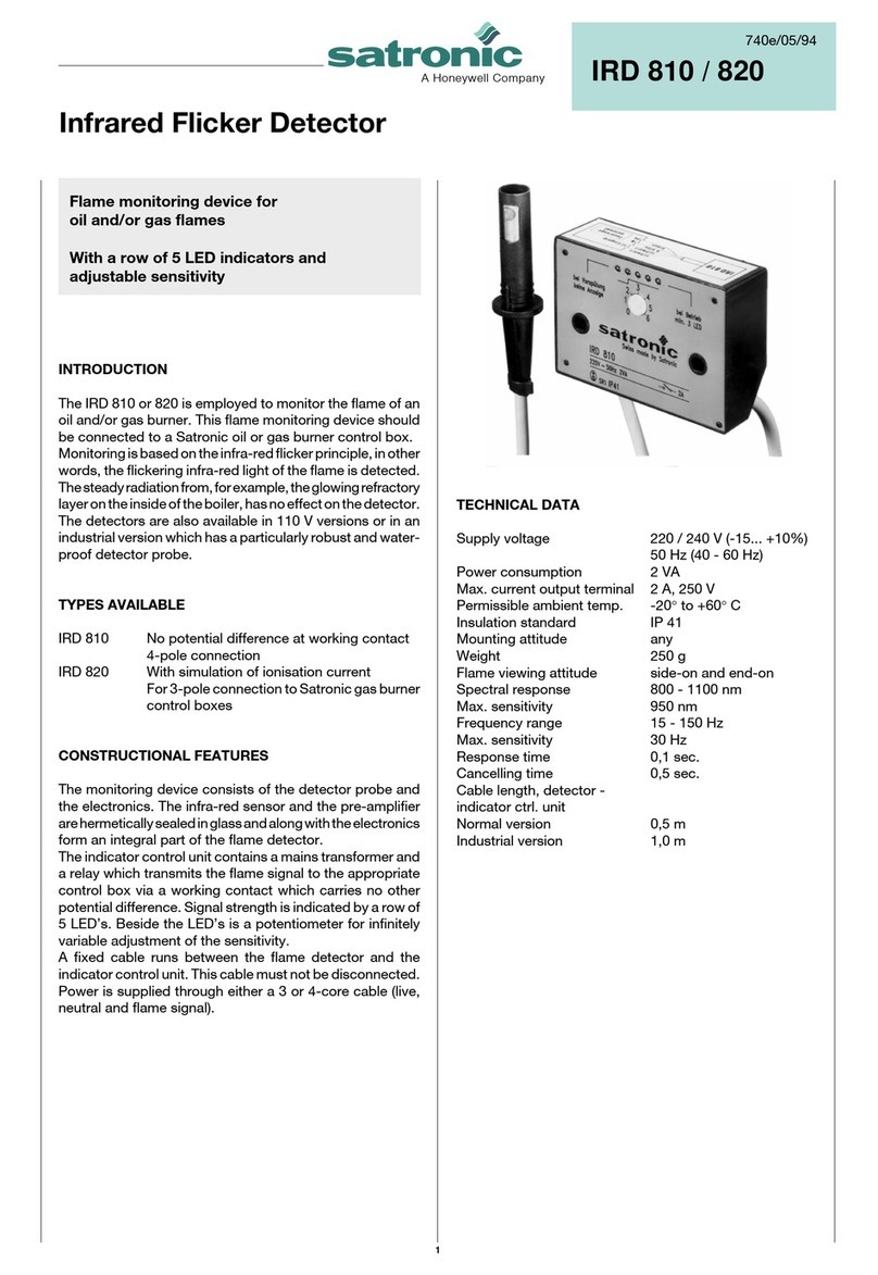 Satronic IRD 810 manual