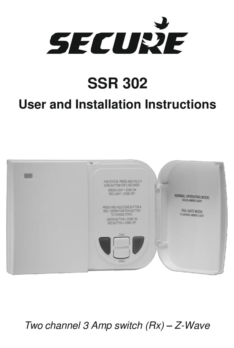 Secure SSR 302 Operating instructions