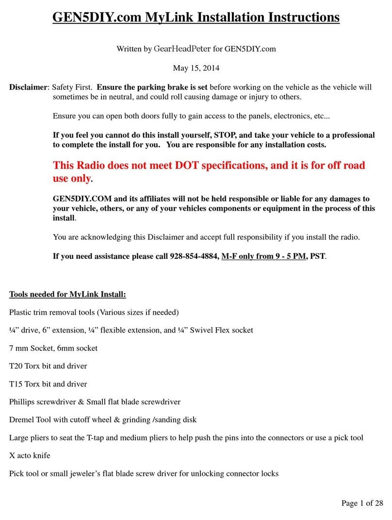 Chevrolet MyLink installation instructions