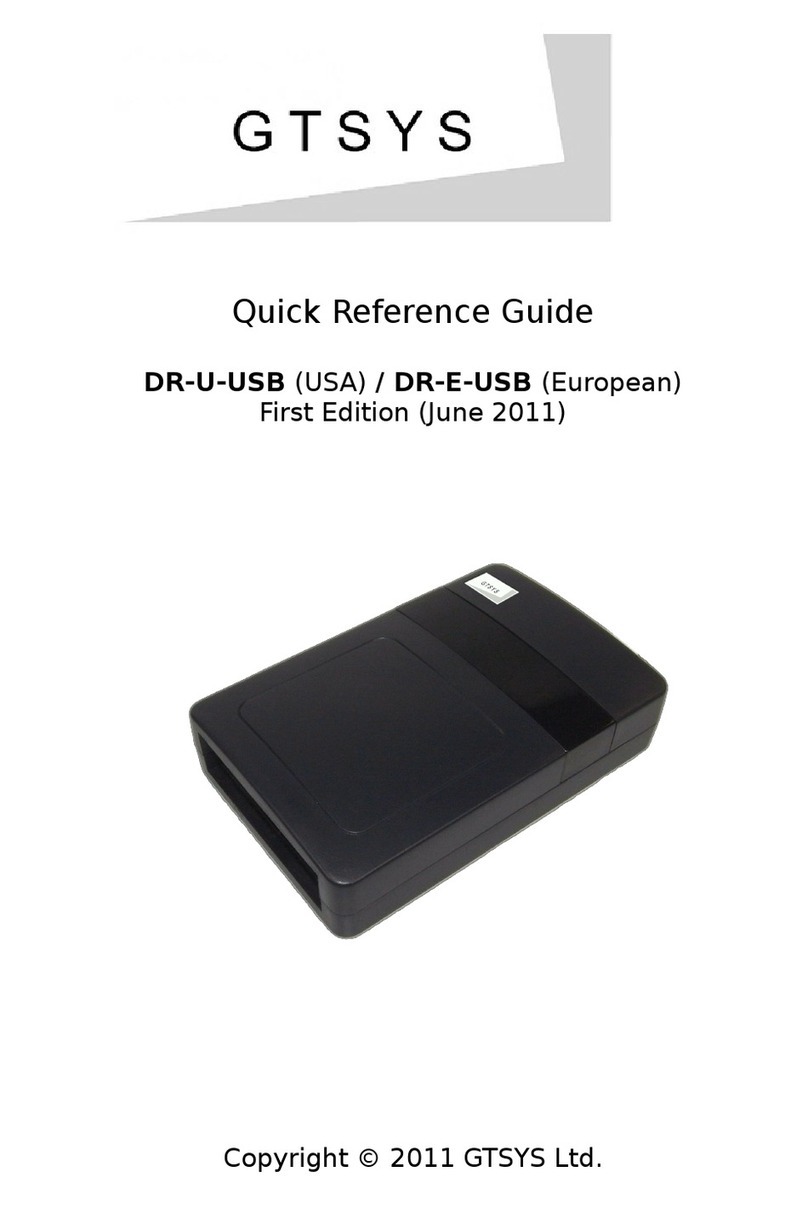 GTSYS DR-E-USB Quick reference guide