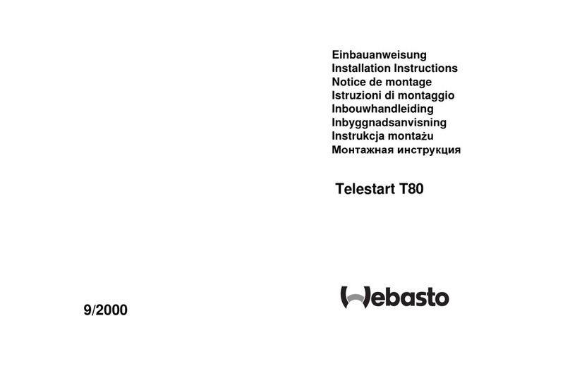 Webasto Telestart T80 installation instructions