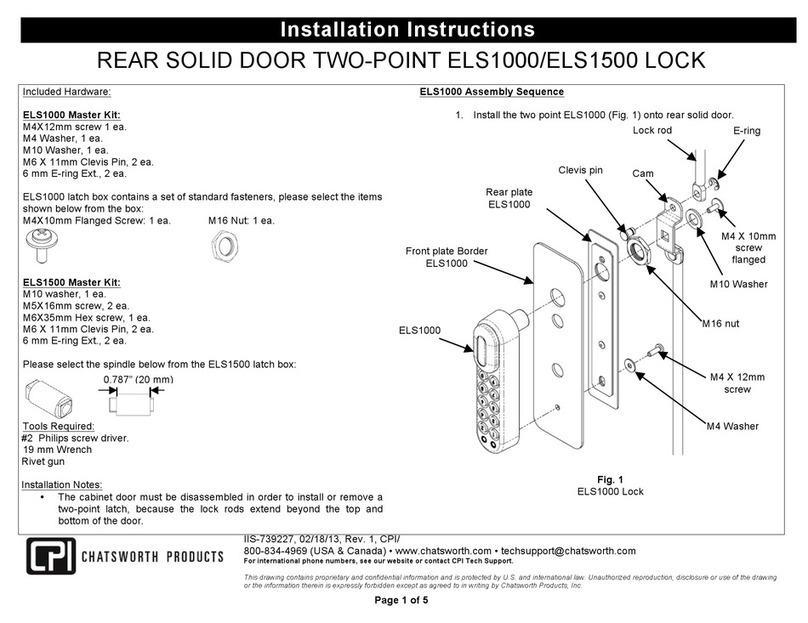Chatsworth Products ELS1500 installation instructions