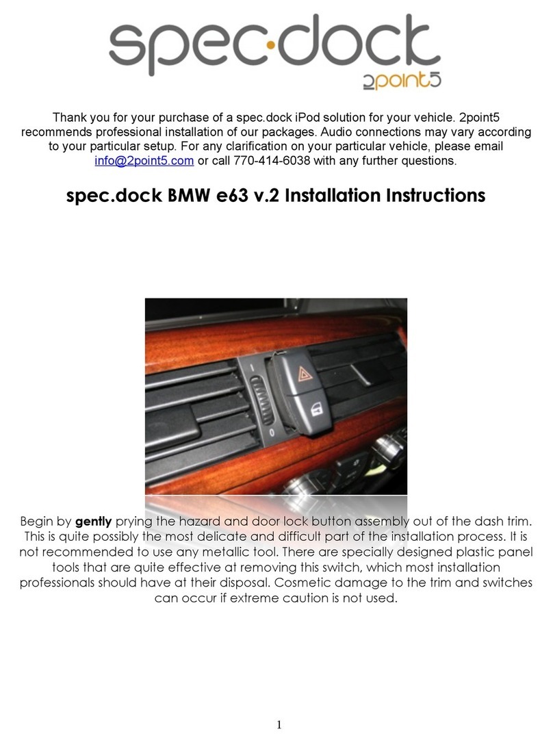 2point5 spec.dock User manual