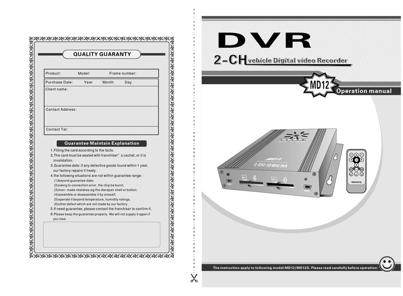 DTY MD12 Operation manuals