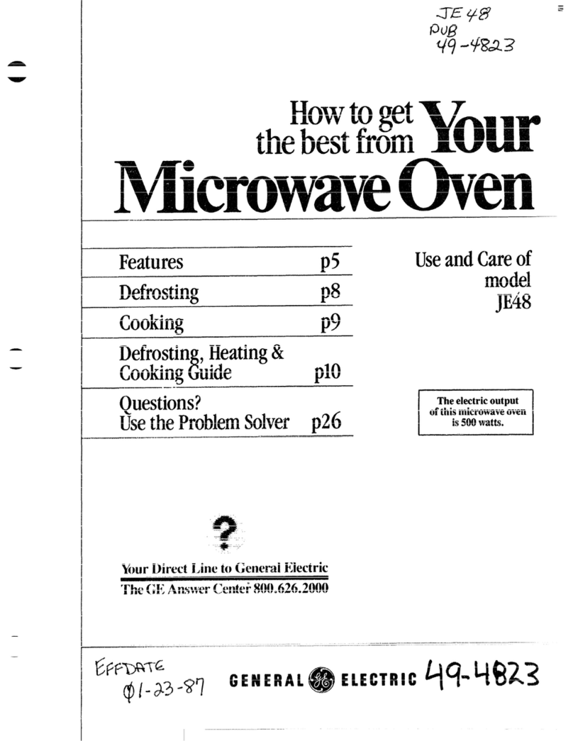 GE JE48 Installation instructions