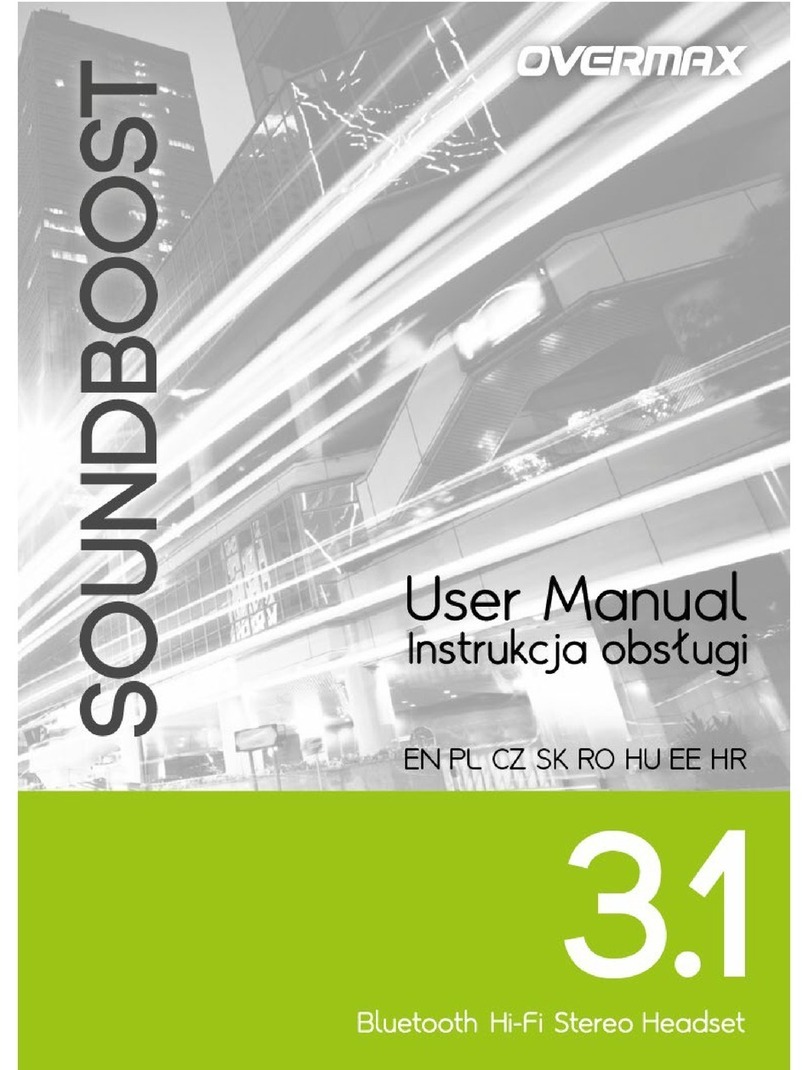 Overmax SOUNDBOOST User manual