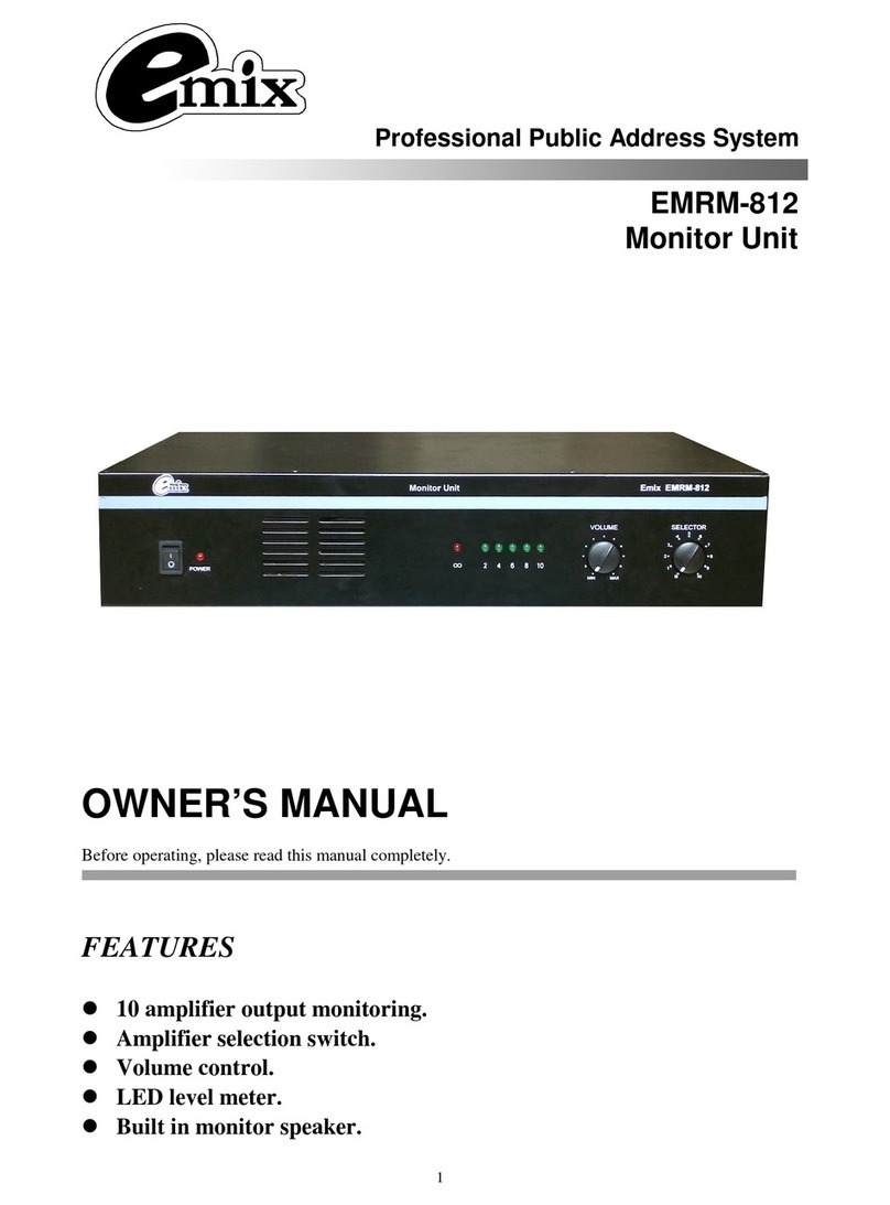 EMIX EMRM-812 owner's manual