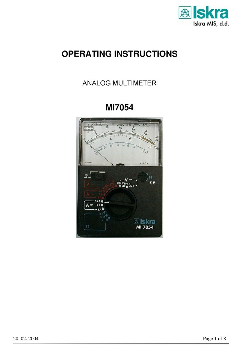 Iskra MI7054 User manual