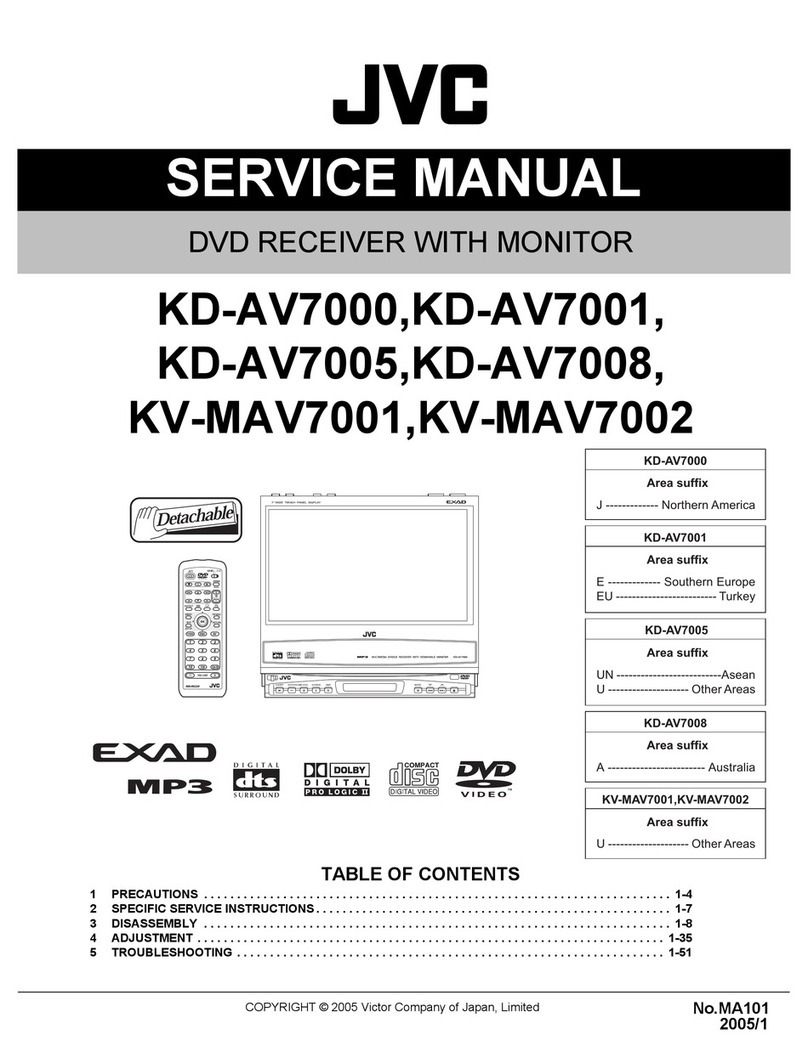 JVC KD-AV7005 User manual JVC KD-AV7005 User manual