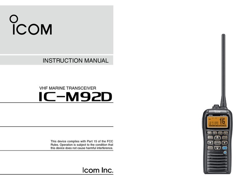 Icom IC-M92D instruction manual