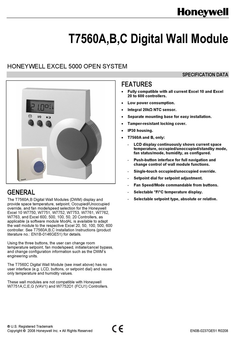 Honeywell T7560B User manual