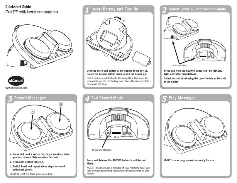 AbleNet iTalk2 User manual