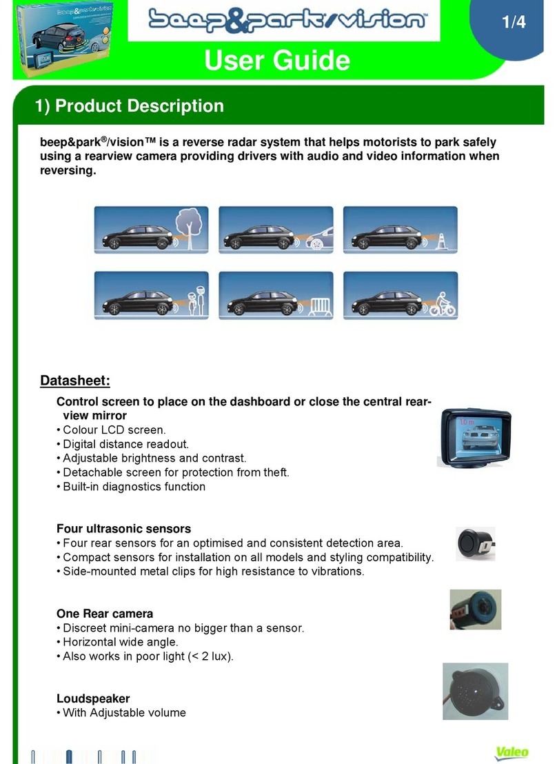 Valeo beep&park/vision user guide