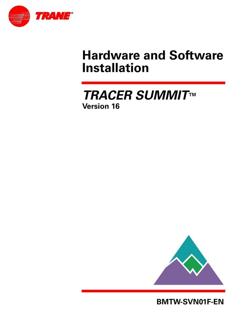 Trane Tracer Summit Mounting instructions Trane Tracer Summit Mounting instructions