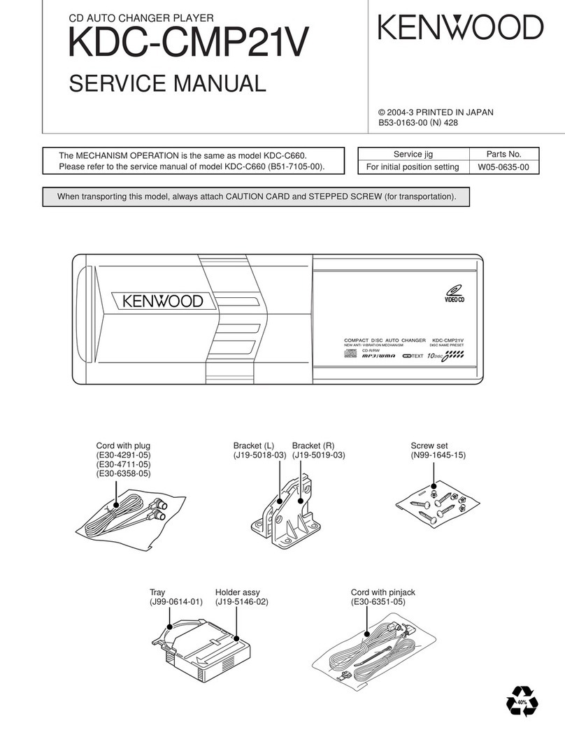 Kenwood KDC-CMP21V Service manual Kenwood KDC-CMP21V Service manual