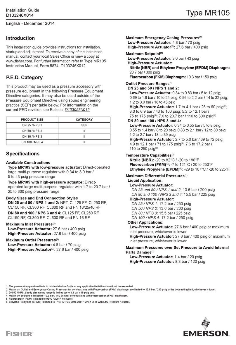 Emerson MR105 installation guide