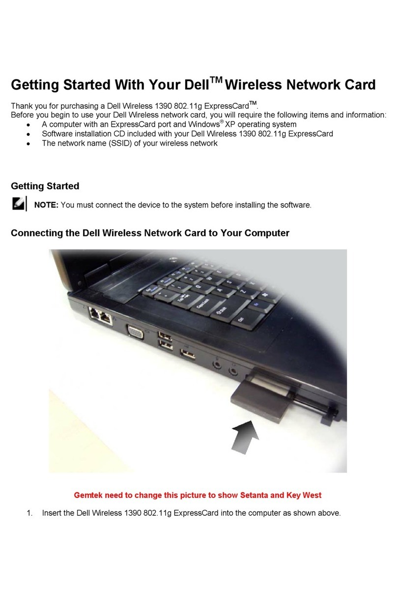 Dell Wireless 1390 User manual