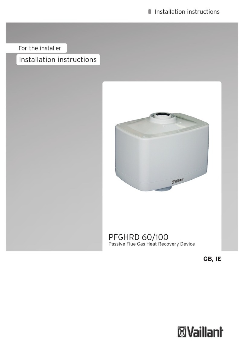 Vaillant PFGHRD 60 User manual