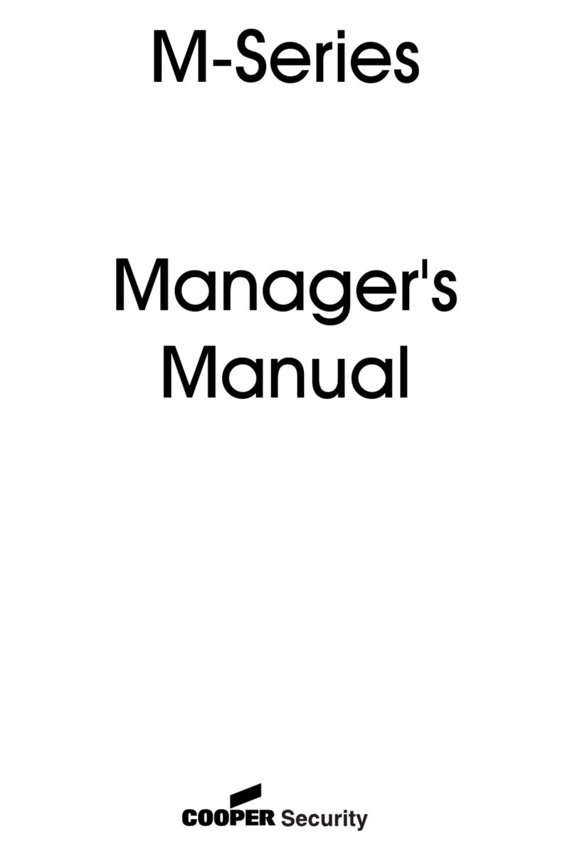 Cooper Security M-Series User manual