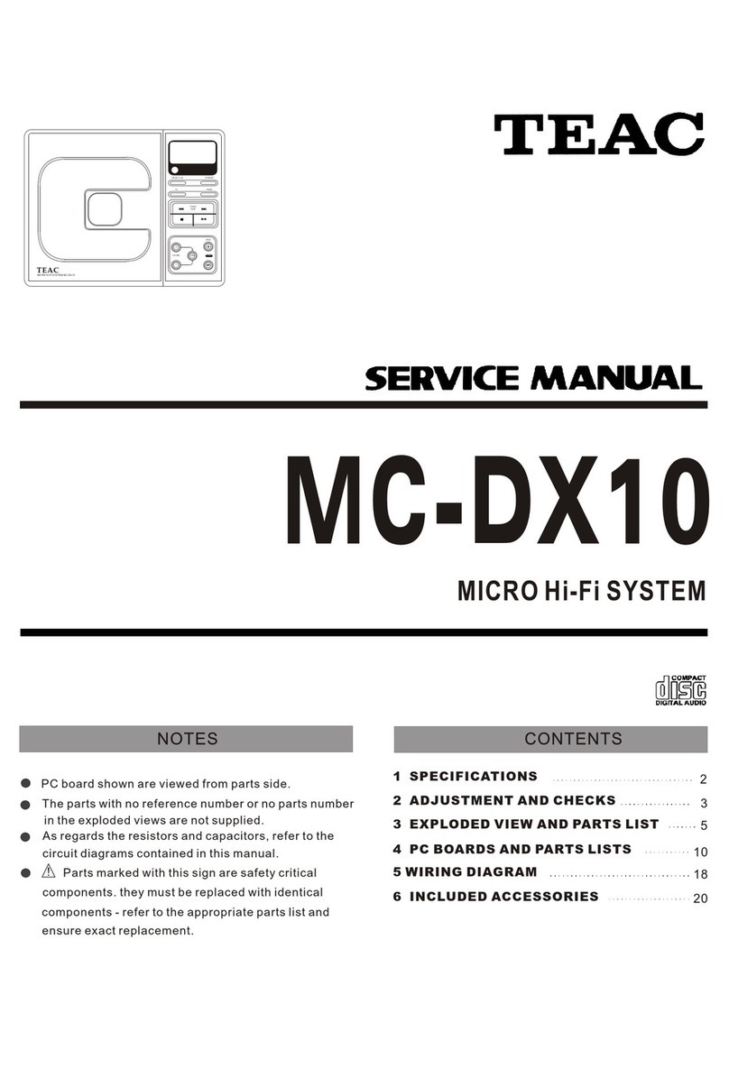 Teac MC-DX10 User manual