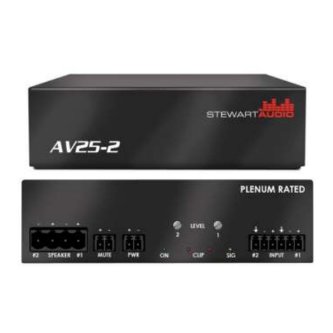 Stewart Audio AV25-2 NET+ User manual