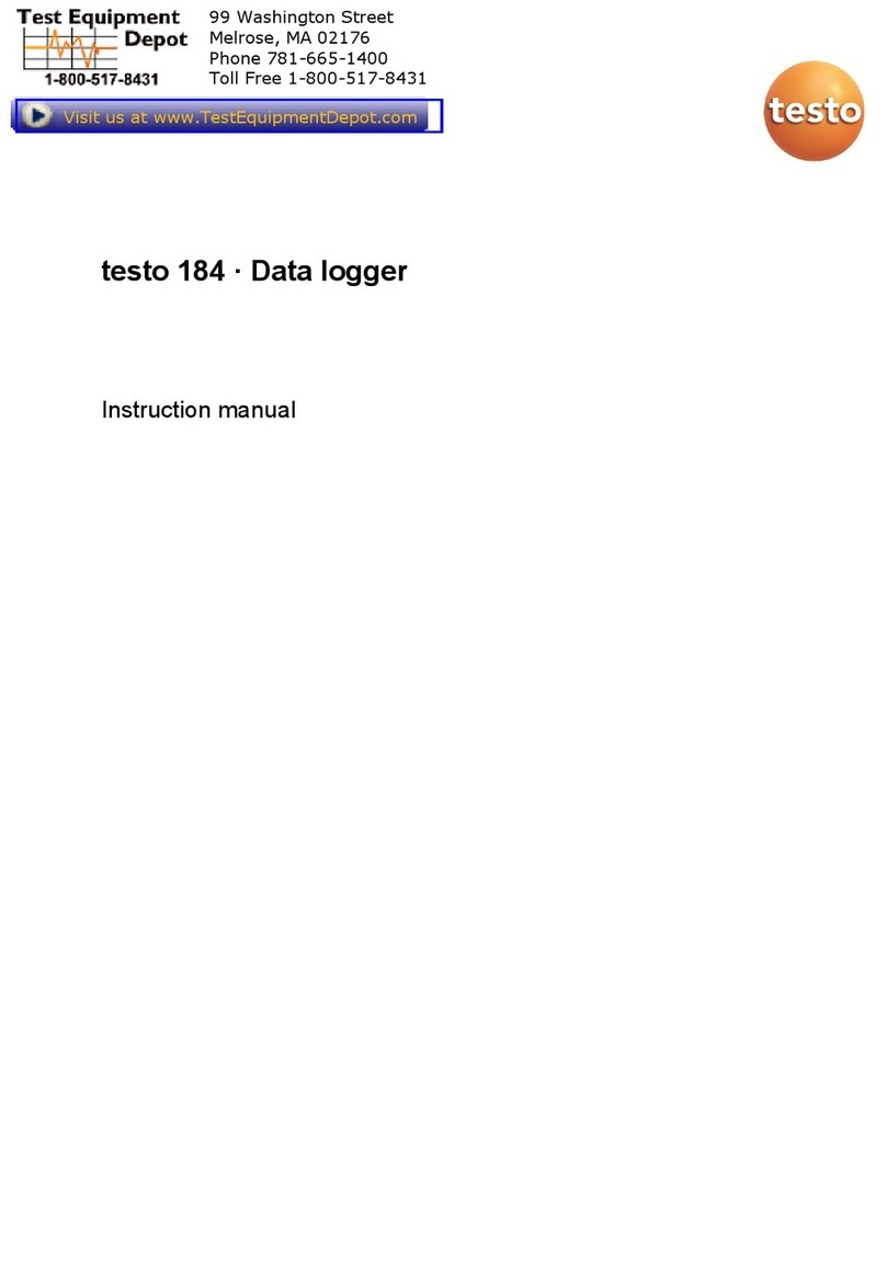 TESTO 184 User manual