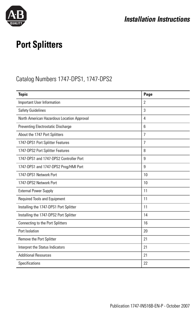 Allen-Bradley 1747-DPS1 installation instructions Allen-Bradley 1747-DPS1 installation instructions