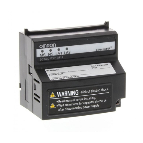 Omron 3G3AX-MX2-EIP-A instruction sheet