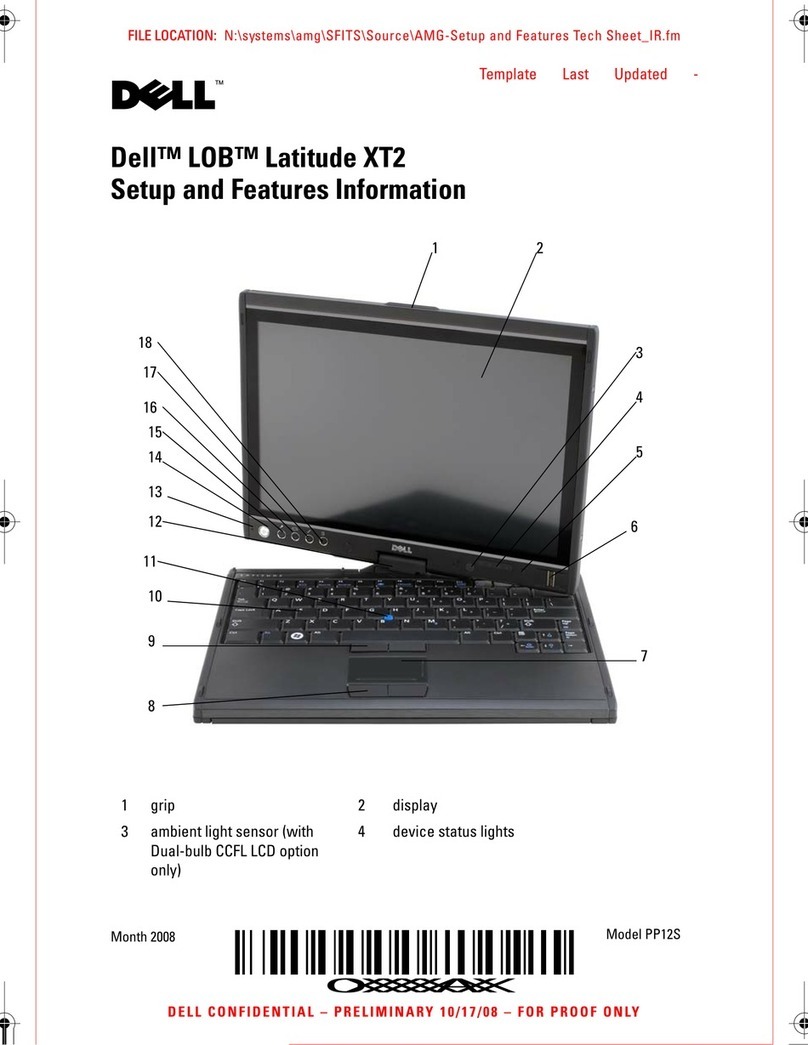 Dell LOB Latitude XT2 Owner's manual